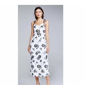 Self-Portrait Sequin Floral Midi Dress